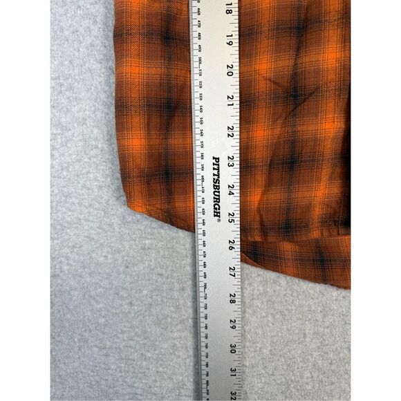 Taylor Stitch Men's Size 36 Burnt Orange Long Sleeve Western Button Down Shirt - Picture 4 of 8